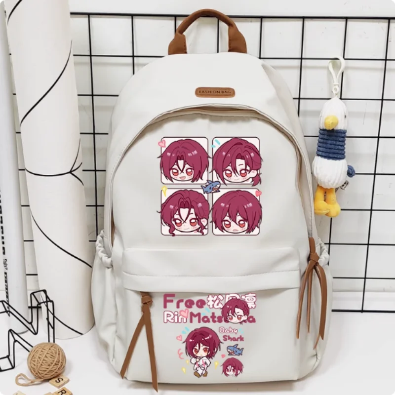 

Anime Rin Matsuoka High☆Speed! Cartoon Bag Women Man Fashion Leisure Teenagers Student Backpack Handbag 1829