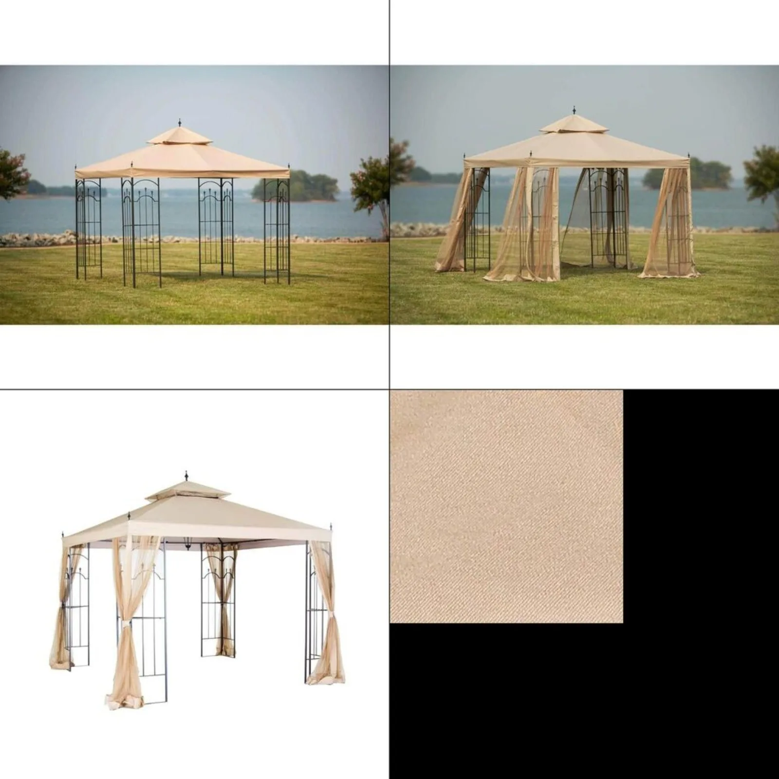 US Replacement Canopy Outdoor Patio For 10 Ft. X 10 Ft. Arrow Gazebo |