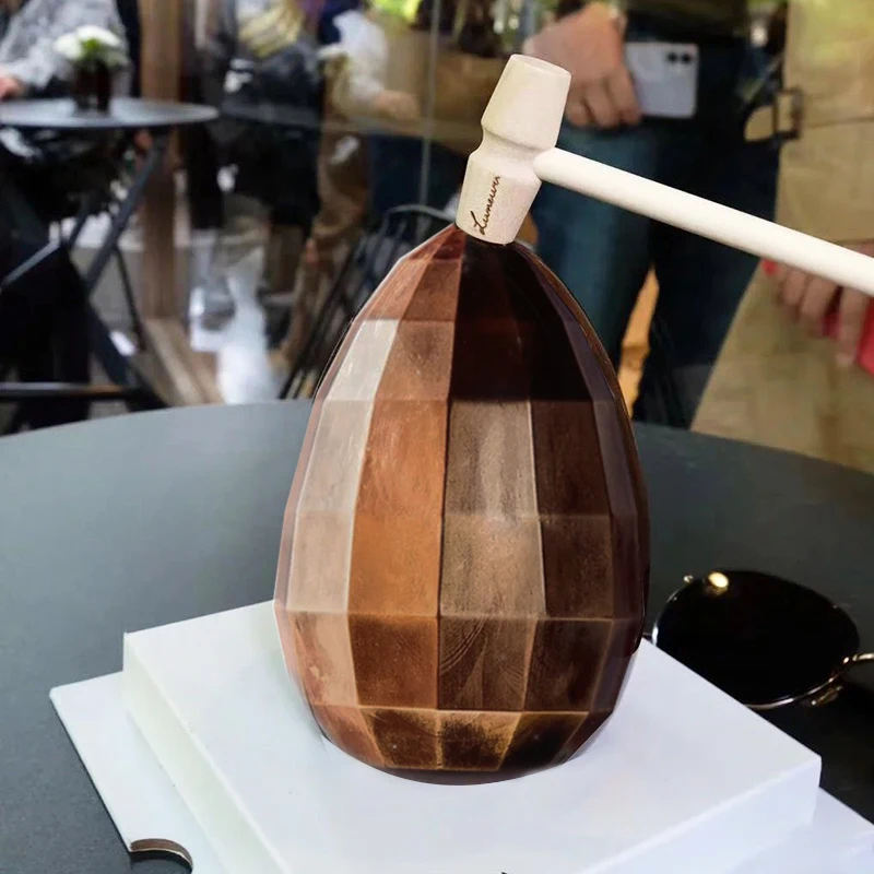 Moule à œufs de pâques en Silicone, demi-sphère, gâteau au chocolat, décor de fête de pâques, bombe à chocolat, outil de cuisson DIY