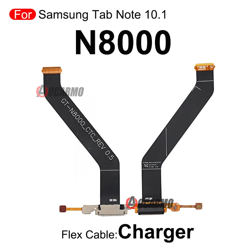 For Samsung Galaxy Tab Note 10.1 N8000 USB Charging Port Charger Dock Flex Cable With MicPhone Replacement Parts