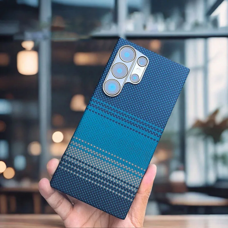 

Real Pure Carbon Fiber Cover for Samsung Galaxy S25 S24 S23 Ultra Case Aramid Fiber Ultra Thin Cover with Magnetic for Magsafe