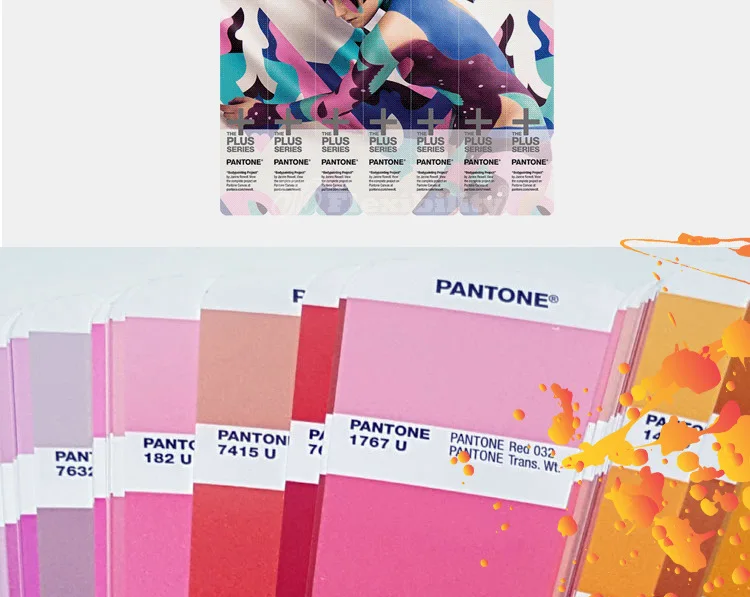 solid Pantone Plus Series Formula Color Guide Chip shade Book