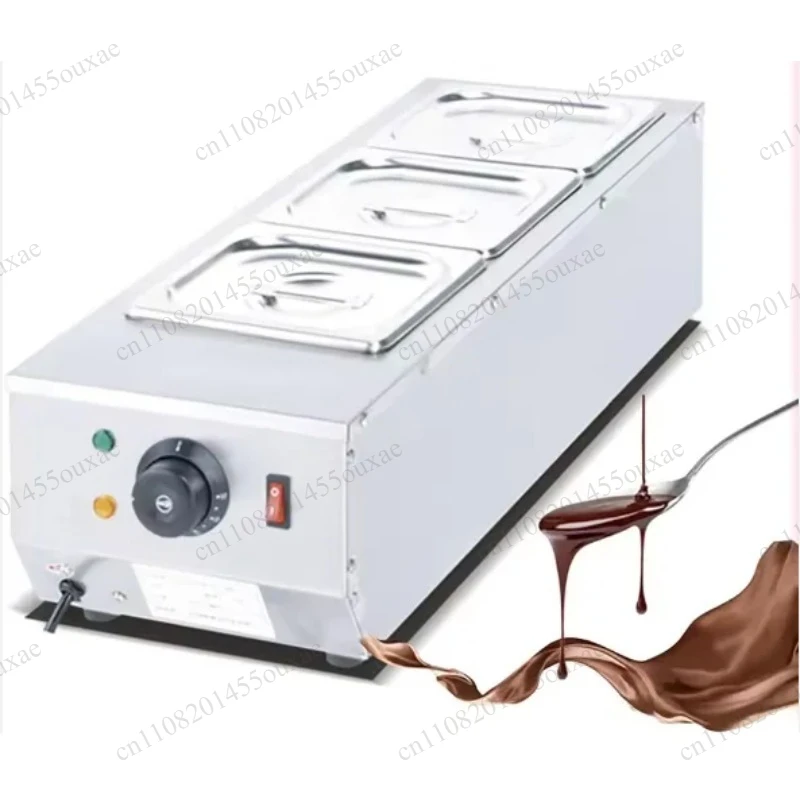 Commercial Electric Chocolate Melter Double Pot Style Tempering Device Melt Chocolate Butter Cheese For Confectionery Making