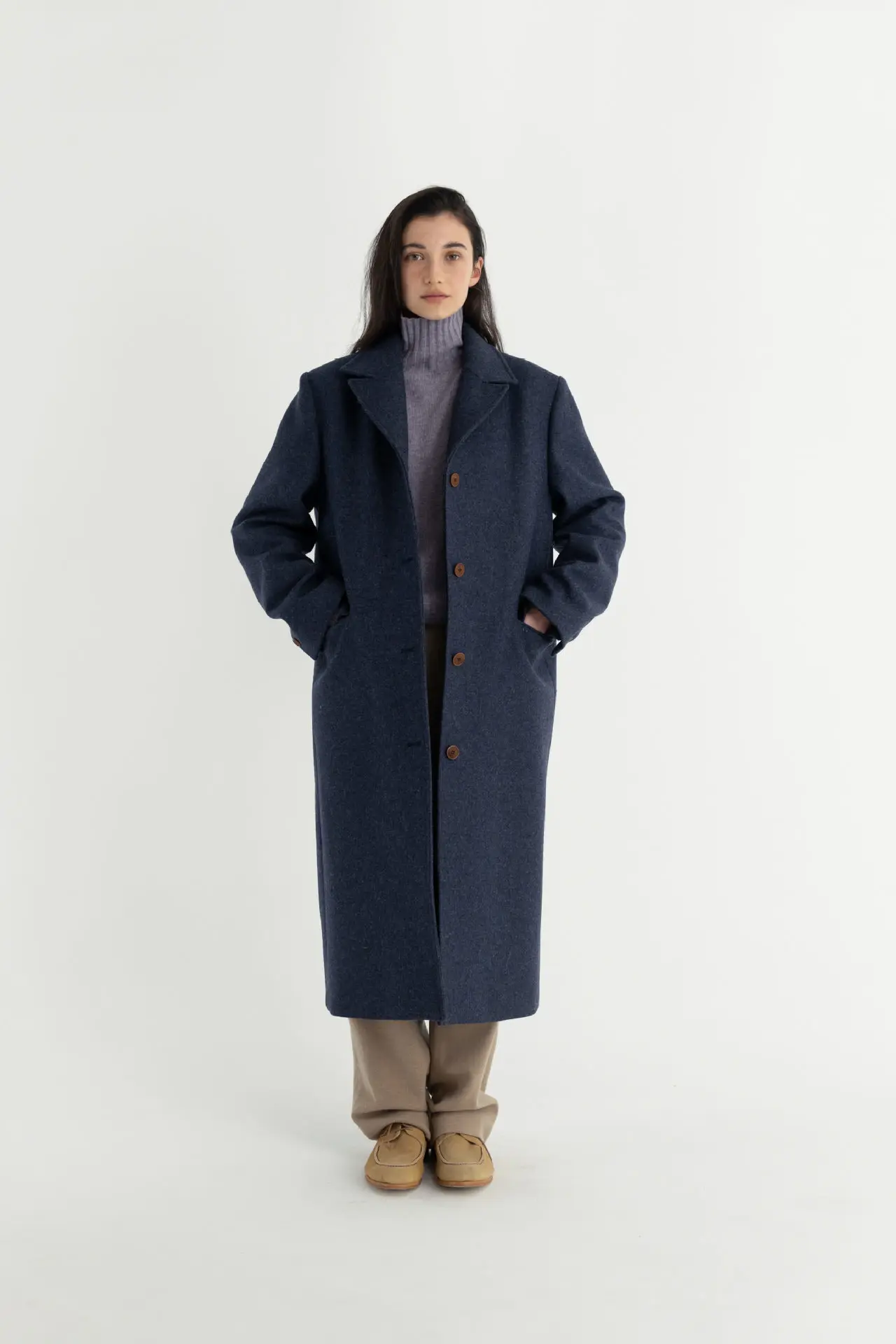 UMI MAO معطف الصوف فام لا يعود أو تبادل الأسعار شتاء جديد الكورية Dongdaemun Le *obe منتصف طول معطف الصوف سترة