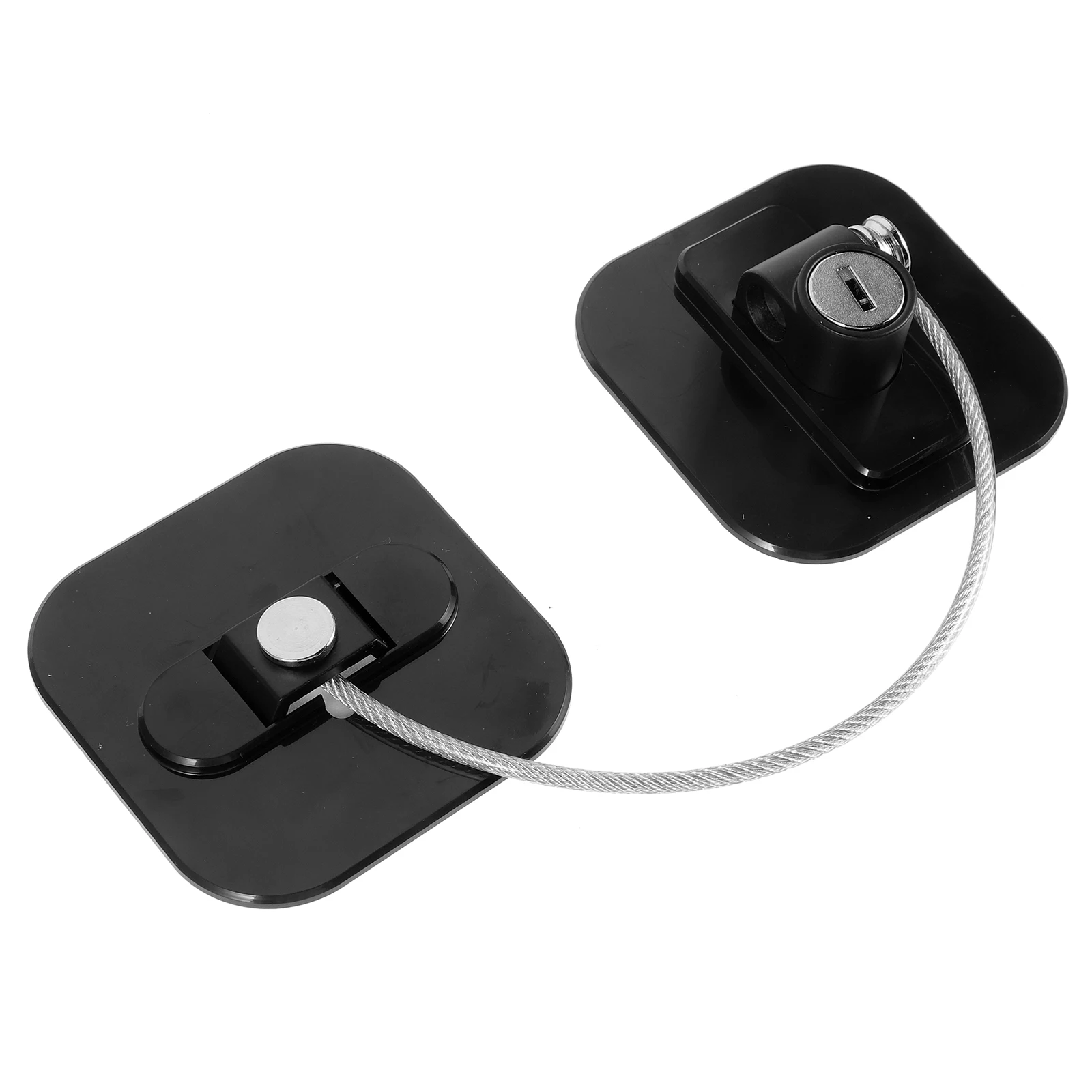 

Refrigerator Safety Lock Black Square Punch Free Multifunctional Cabinet Door Locks For Fridge Drawer Protection Child Proof