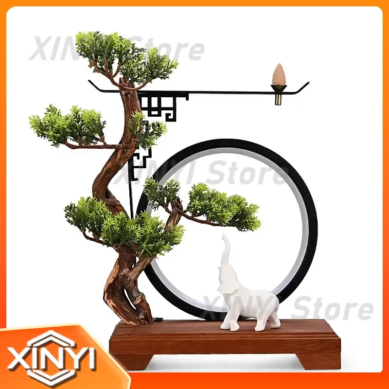 Modern Garden Backflow Incense Burner for Home Decor for Living Room for Bedroom Smoke Waterfall Electronic Censer Humidifier