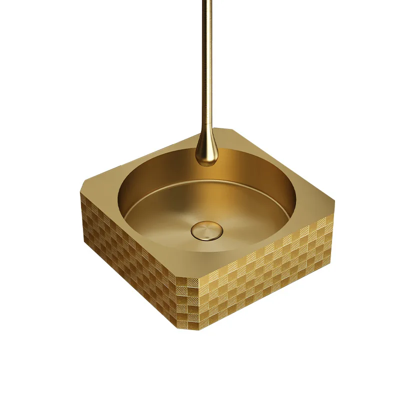 HONGDEC Bathroom Vessel Standing Sinks 304 Stainless Steel Basin