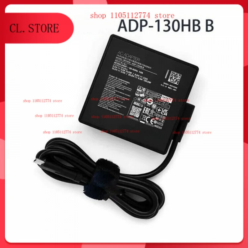 

95%NEW Original FOR ASUS ROG X2023 RTX4060 130W ADP-130HB B 20V 6.5A TYPE C USB AC Adapter