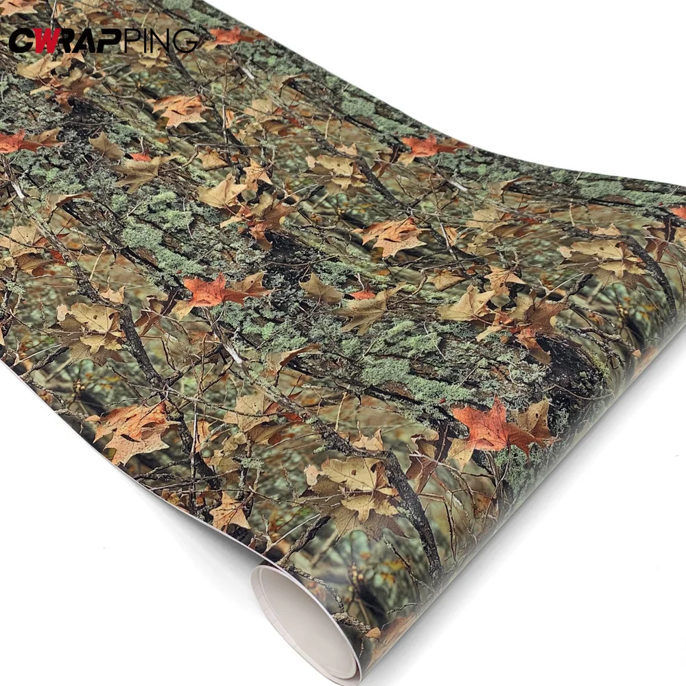 

Leaf Camouflage Wrap Foil Car Wrapping Film Vinyl Paper for Car Tuning Accessories Auto Vehicle Stickers Motorcycle Helmets Tint