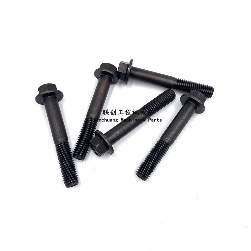 For Komatsu PC120/200/220-6-7-8 exhaust branch pipe screw Cummins 6D102/6D107 engine excavator accessories