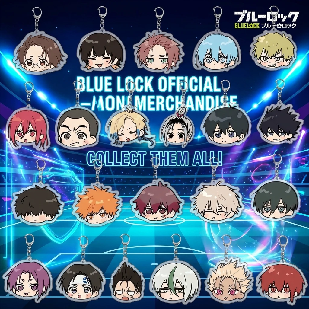 

Blue Lock Acrylic Keychain Isagi Yoichi Bachira Meguru Kunigami Rensuke Backpack Charm Anime Merchandise
