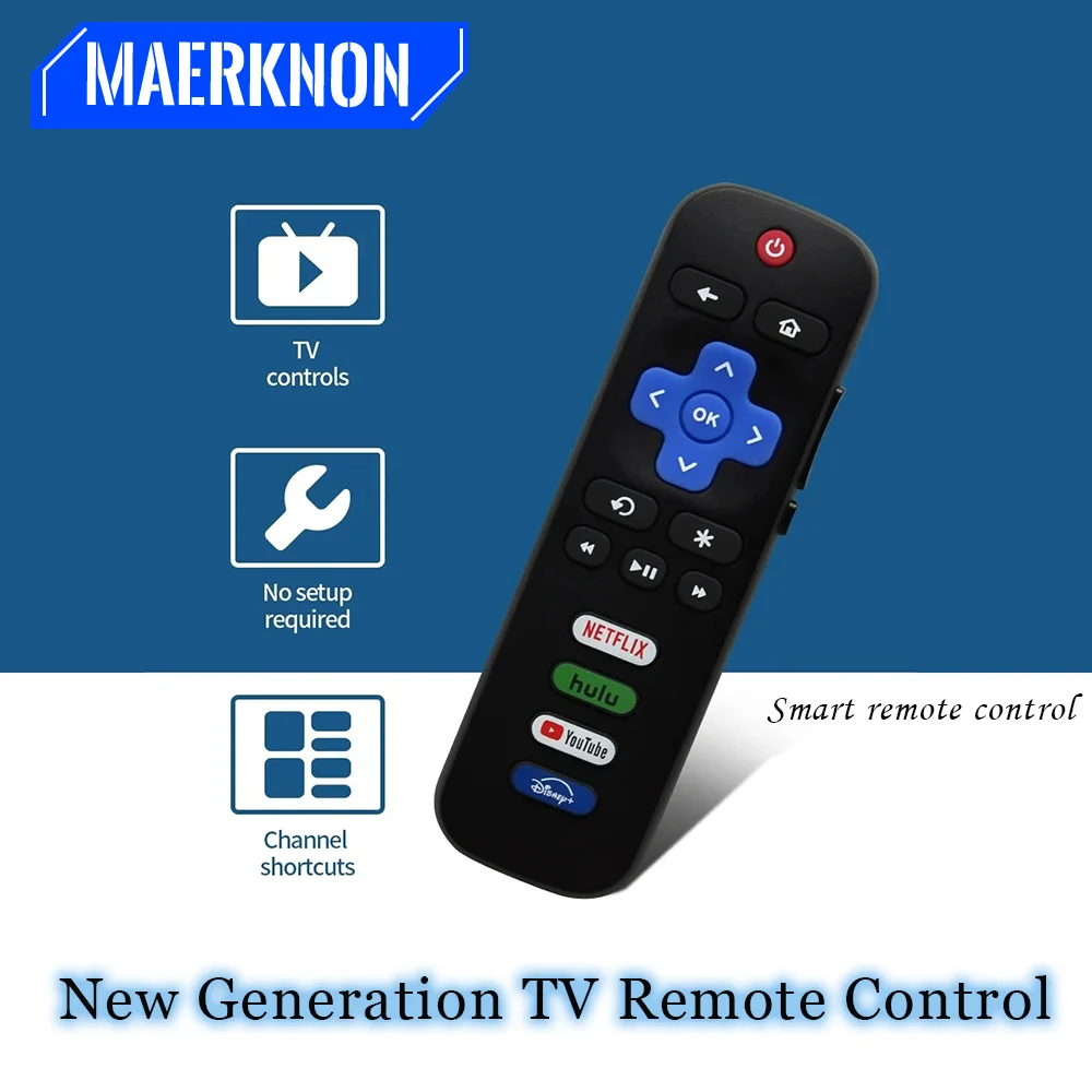 

Multifunctional Intelligent Remote Control New Generation TV Universal Remote Control Household Accessories For TCL/Hisense Roku