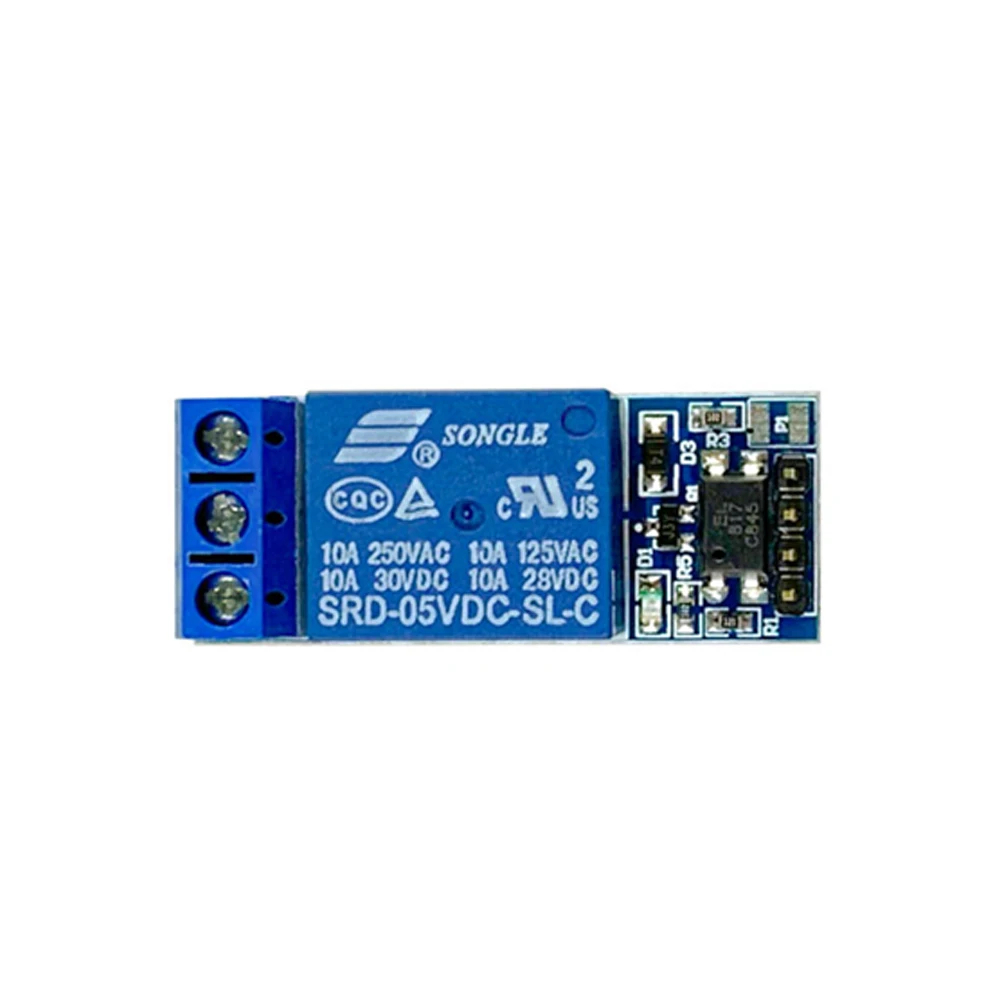 5V/12V 1 Way Relay Module with Optocoupler Isolation Relay Board Suitable for 3.3V and 5V 12V Signal Control MCU IO Switch