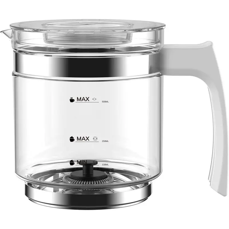 ABUN-For Milk Frother Accessories-HS001 HS010-G HS010-S Series,Premium Glass Cup For Glass Jug