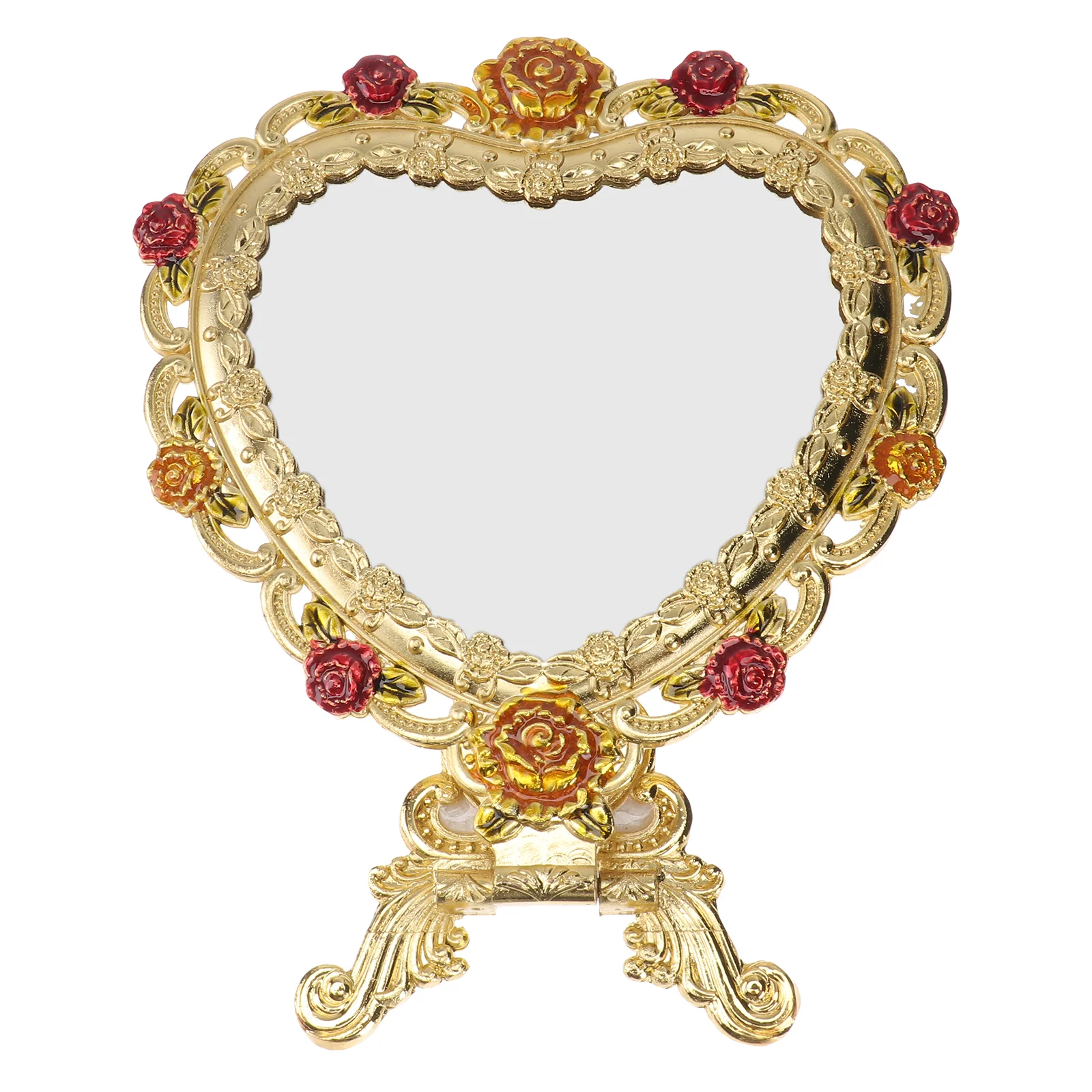 

Love Makeup Mirror Exquisite Decorative Women Delicate Heart-shaped Elegant