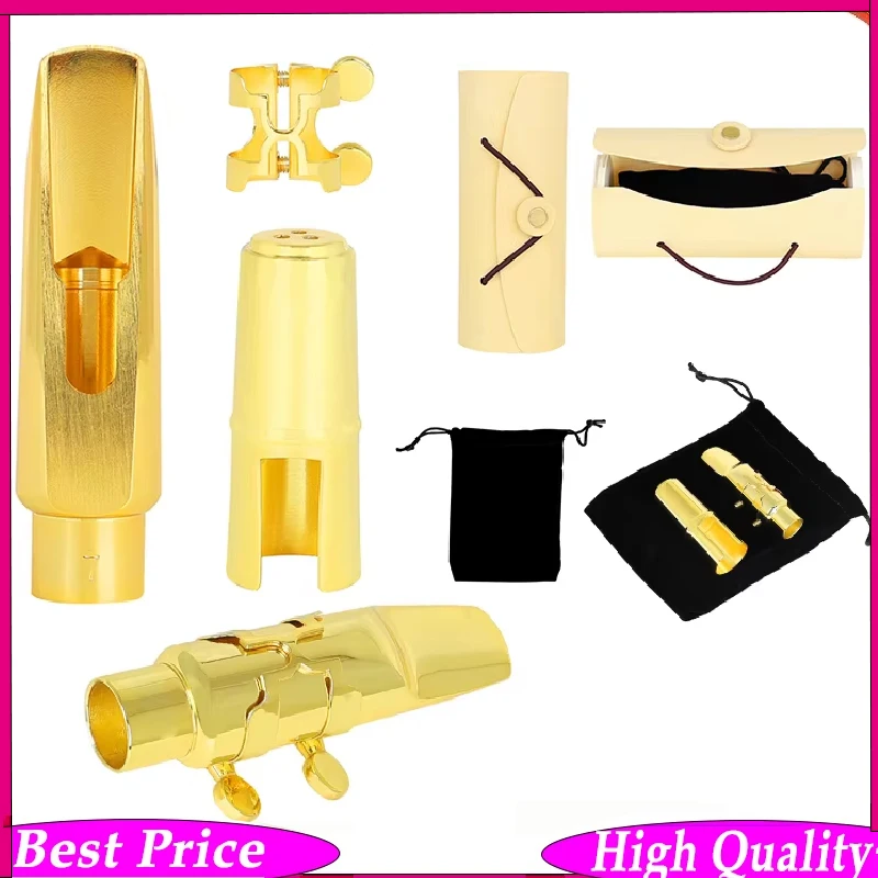 Alto Saxophone Mouthpiece Series Sax Head Clip Hats Saxophone Mouth Set Multiple Styles Woodwinds Instruments Accessories
