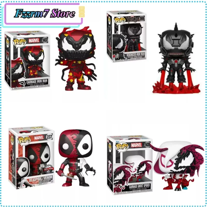 Heißer Marvel Venom Heroic Symbiont Serie Q Edition Schütteln Kopf Pop Puppe Modell Desktop Auto Ornamente Sammlung Figuren Spielzeug Geschenke