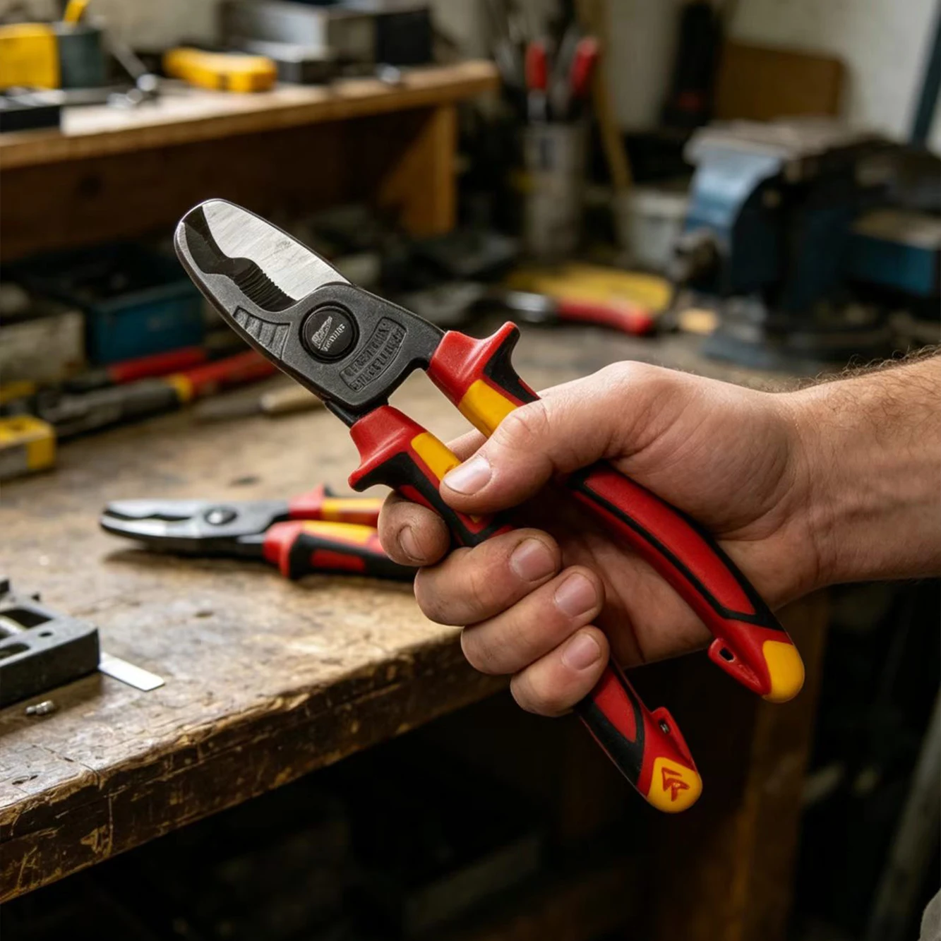 Milwaukee 8-inch VDE insulated cable cutting pliers, manual tool for electrician maintenance, stripping pliers 4932464563