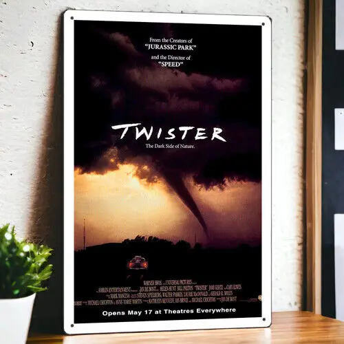 

Twister (1996) металлический фильм, постер, фотопленка 8 дюймов x 12 дюймов