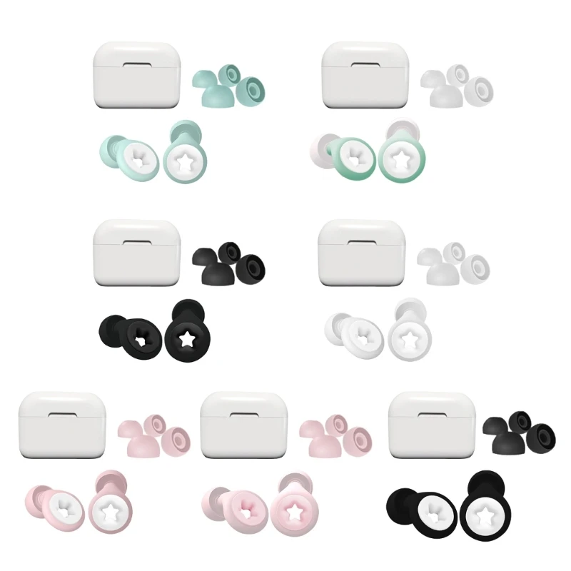 편안한 수면 서핑 수영 여행용 실리콘 소음 차단 귀마개