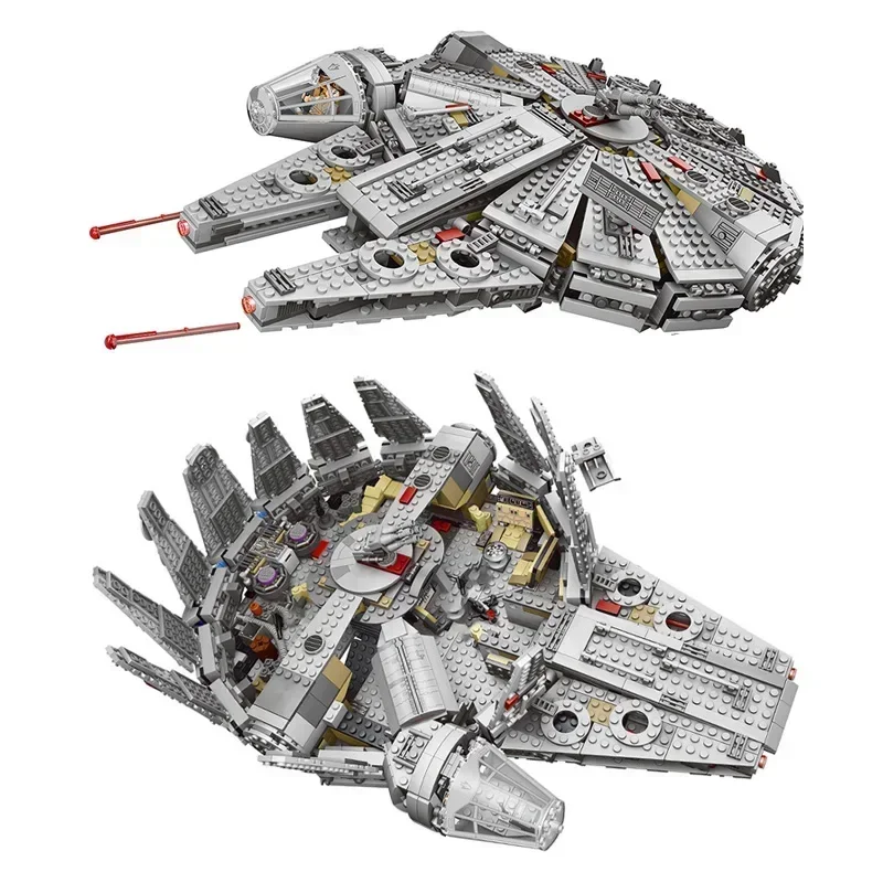 

New 1381 Pcs Space Millennium War Ship Spacecraft Set MINI 75105 Figure Model Moc Building Blocks Bricks Toy Kids Gift