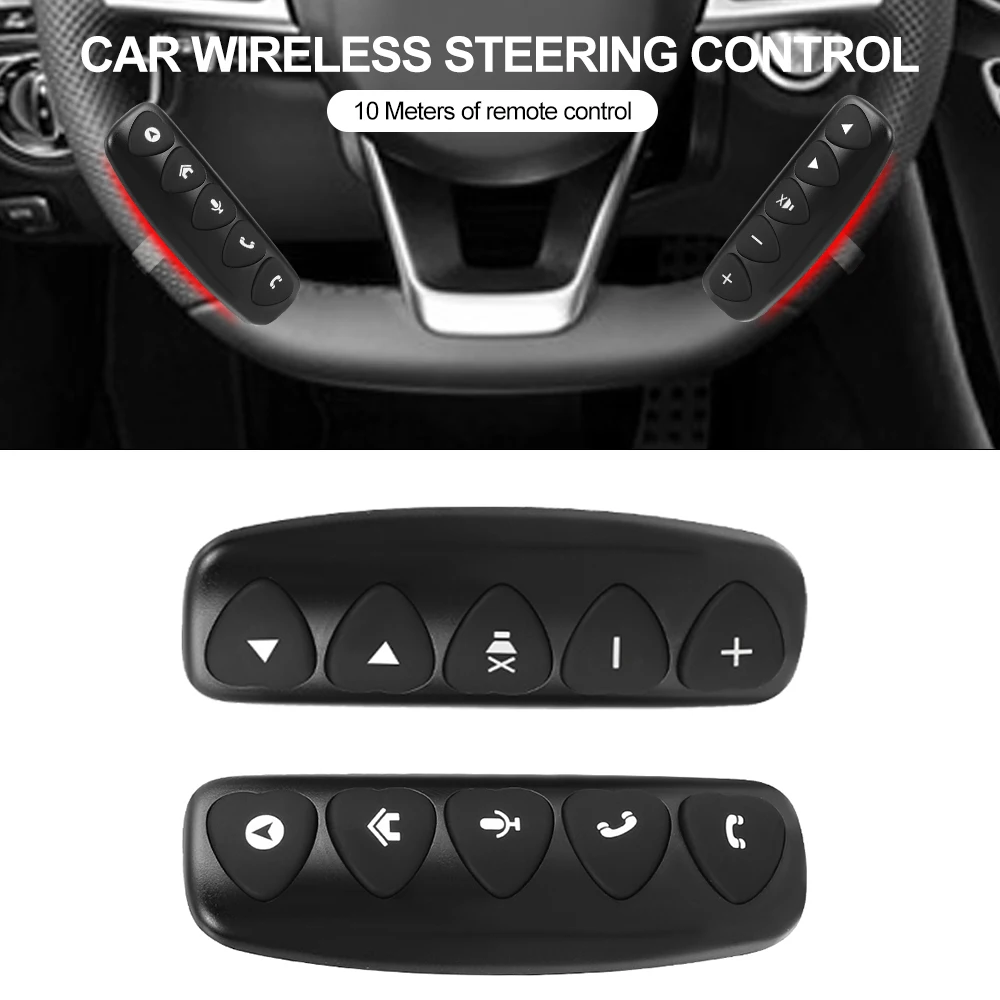 Car Remote Control Steering Wheel Controller 10Keys for Car Handsfree Call Radio Android DVD GPS Multimedia Navigation Head Unit