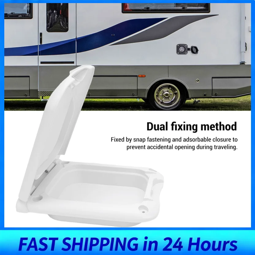 Trailer Electrical Outlet Box RV Power Outlet Box Cover Anti Aging Easy Identification UV Proof Colorfast for Camping Vehicle