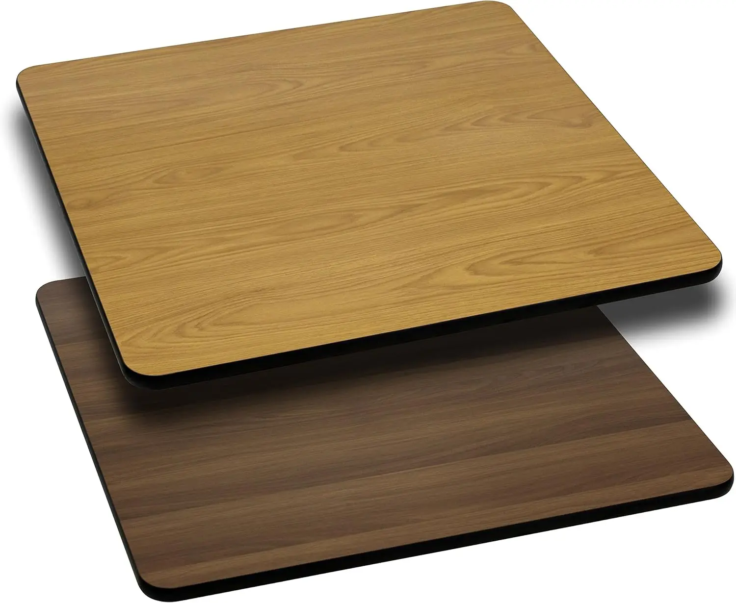 Furniture Glenbrook 42'' Square Table Top with Natural or Walnut Reversible Laminate Top