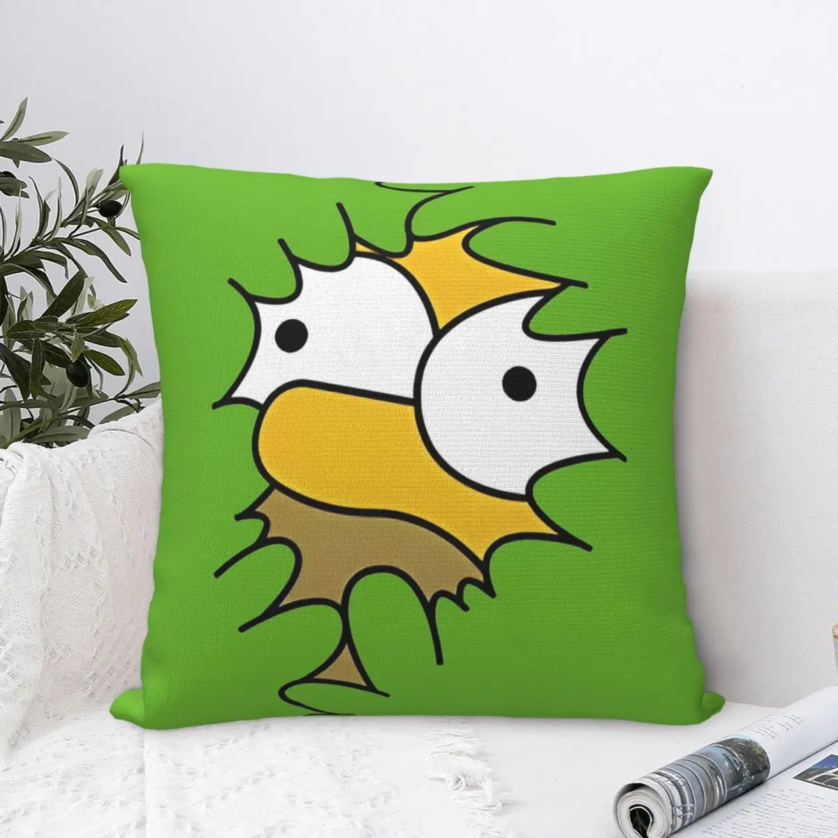 Homer In The Bushes Simpsons Pillowcase Double-sided Printing Cushion Cover Gift Throw Pillow Case Cover Living Room 40*40cm