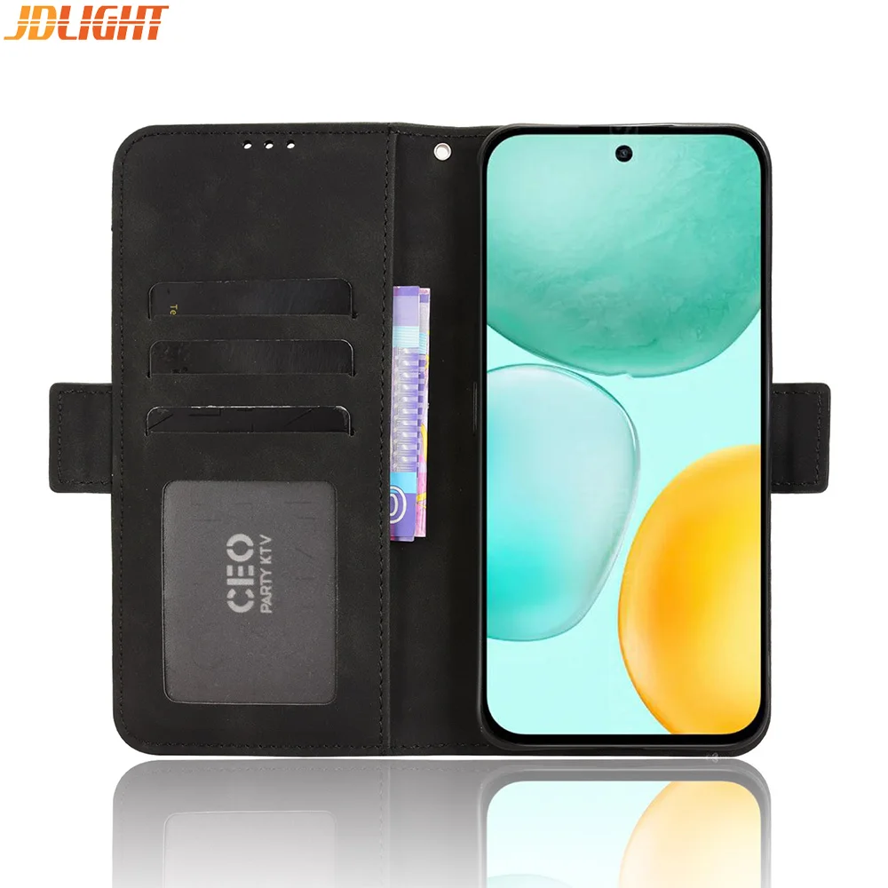 حافظات محفظة لهاتف هواوي هونور X6C 4G حافظة جلدية، غطاء قلاب مغناطيسي للكتاب، حامل بطاقات الصور، حقائب الهاتف المحمول