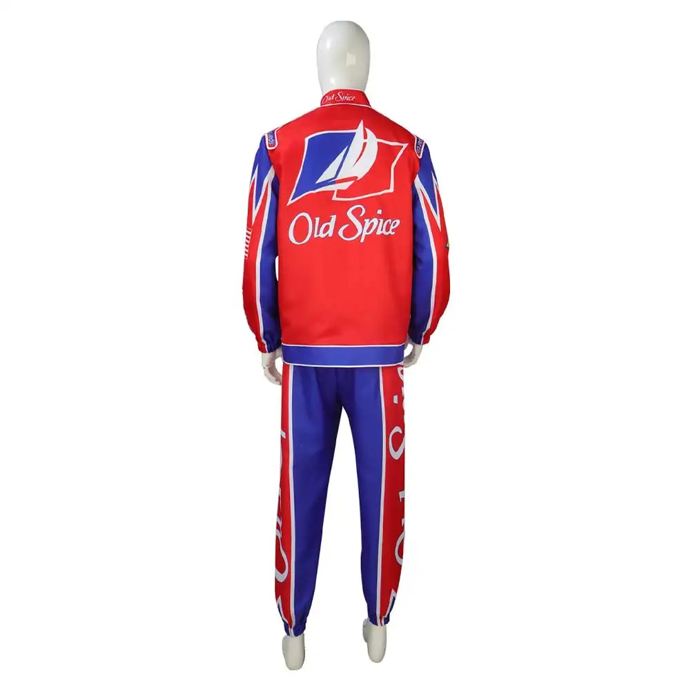 Cal Naughton Cosplay Costume Talladega Cos Nights Coat Pants Adult Men Roleplay Outfits Halloween Carnival Party Disguise Suit