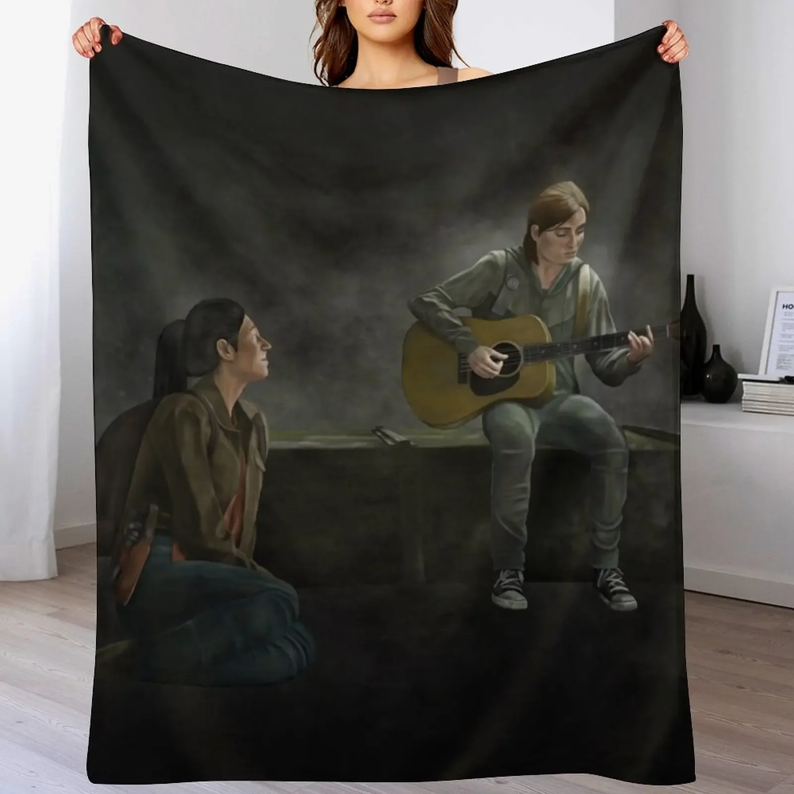 

The Last of Us Ellie and Dina Throw Blanket Sofas Beach Blankets