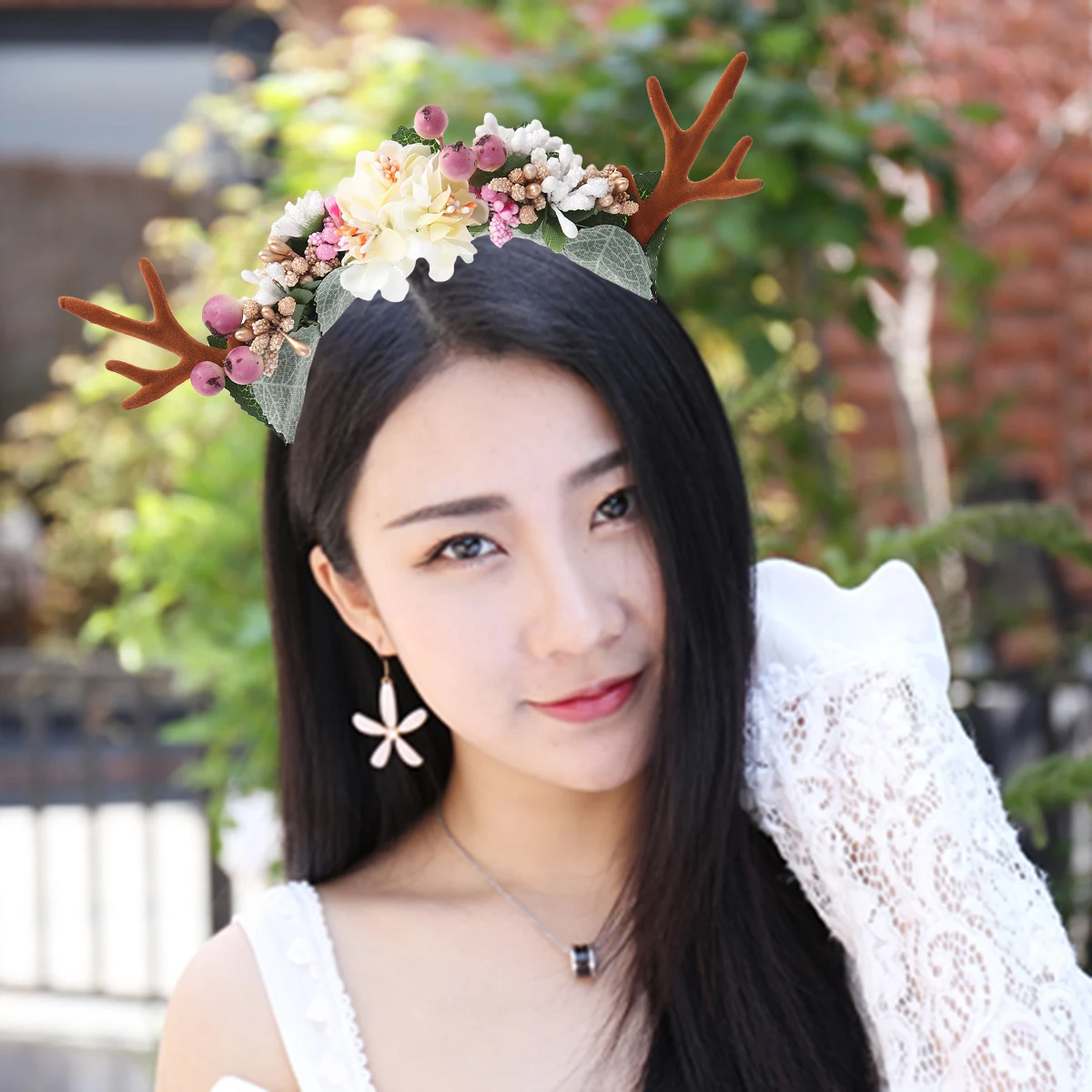 

Xmas Party Headwear Antler Headband Christmas Headbands Costumes Antlers Womens