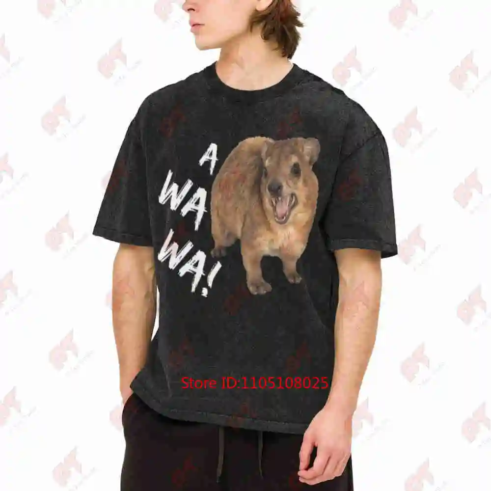Screaming Hyrax Awawa Vintage Washed Tee Pure Cotton T-Shirt
