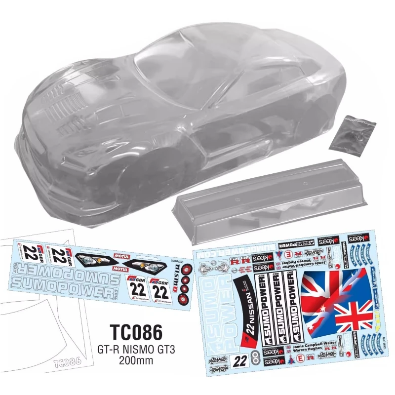 

Масштаб 1/10 Nissan GTR, прозрачный неокрашенный корпус, 200 мм, поликарбонатный корпус для дрифта дорожного автомобиля