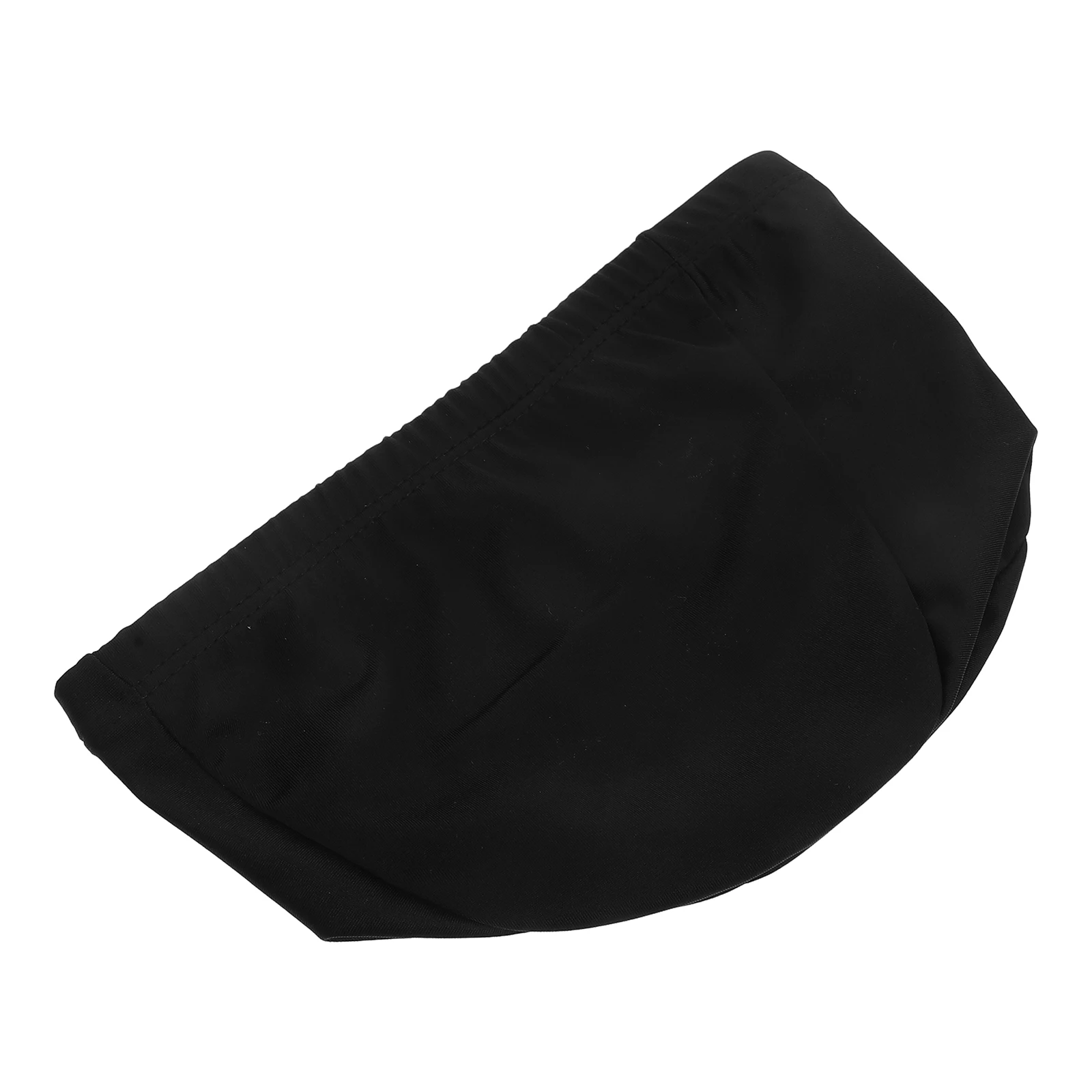 

Solid Color Swimming Cap Adult Bathing Hair Caps Waterproof Women Black Children One Size Fits Most Elastic Anti Skid Swim Hat