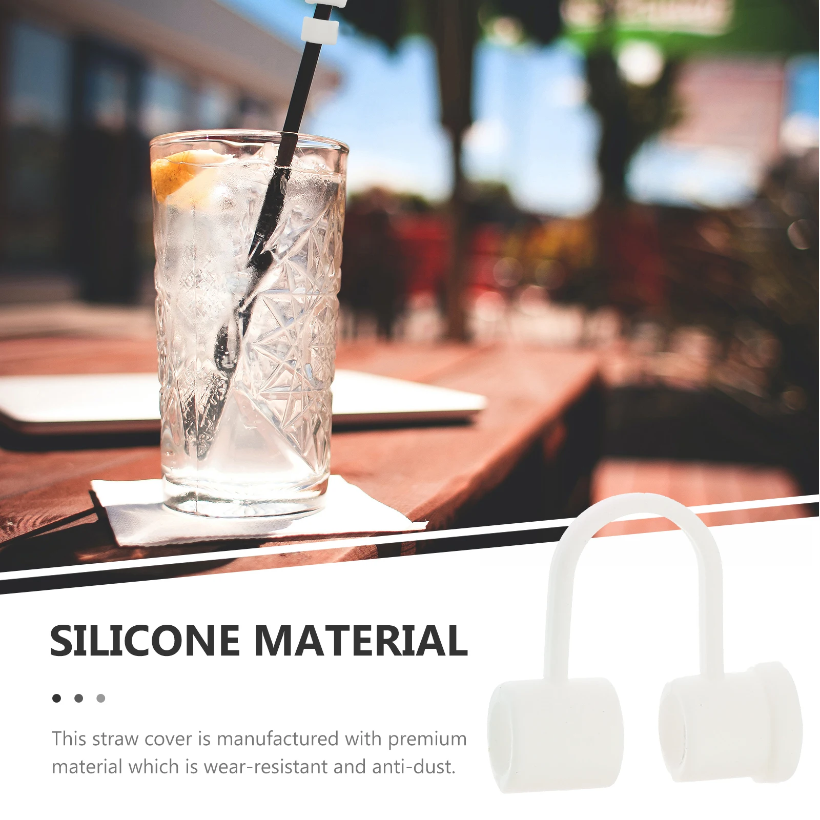 

12Pcs Silicone Straw Tip Covers Reusable Protective Caps for Drinking Straws Convenient Space-Saving Flexible Fit for Daily Use