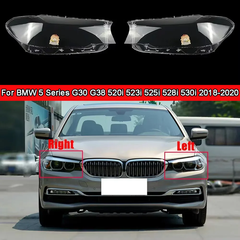 For BMW 5 Series G30 G38 520i 523i 525i 528i 530i 2018 2019 2020 Headlight Transparent Cover Lampshade Headlamp Plexiglass