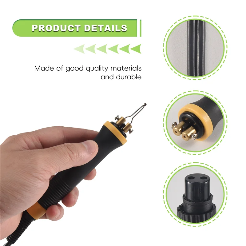 A11E-1/Pcs Electrocautery Pen Pyrography Machine Handle Solder Tip 23/Pcs For Gourd,Plank,Leather,Bark