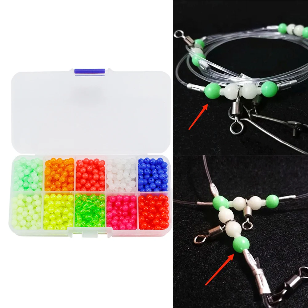 

Luminous Fishing Bait Beads Fishing Float Float Beads Hard Luminous 5mm Diameter 2023 New Fishing Tackle Gear Accessories