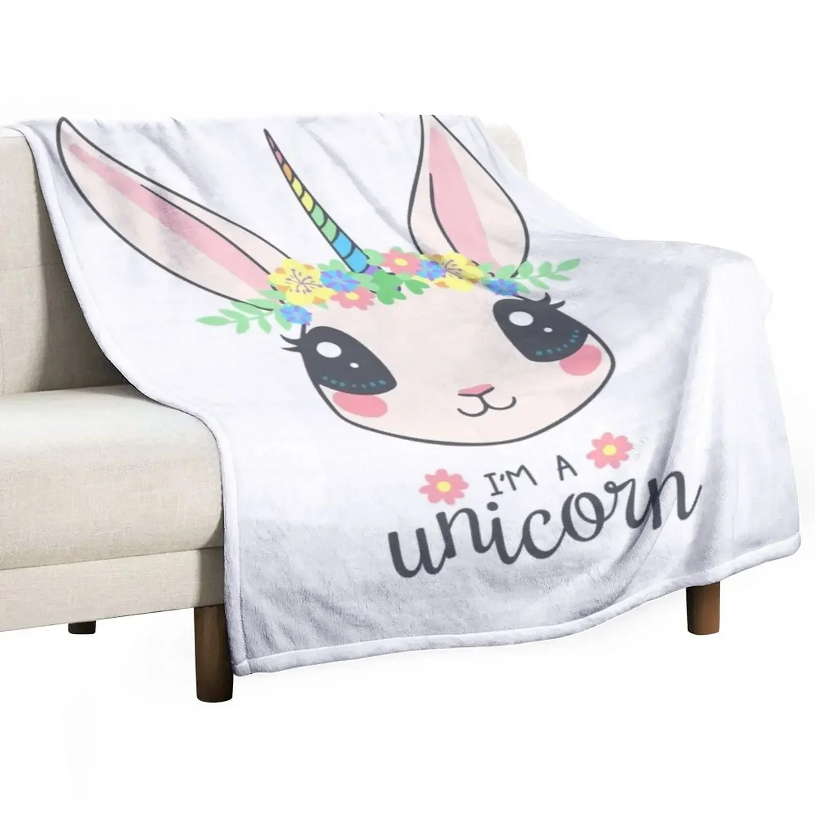 

I Am A Unicorn Throw Blanket Sleeping Bag Bed Fashionable Cute Plaid Luxury Brand Blankets