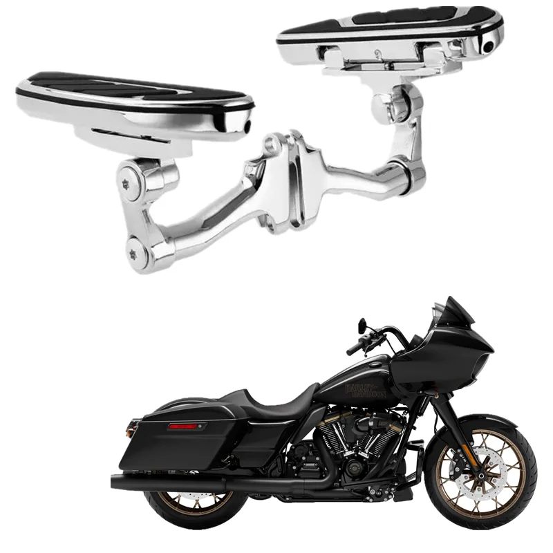 For Harley Touring 1993-2022 Road King Street Electra Glided Ultra Limited FLHR Airflow Motorcycle Rear Floorboard Footboard