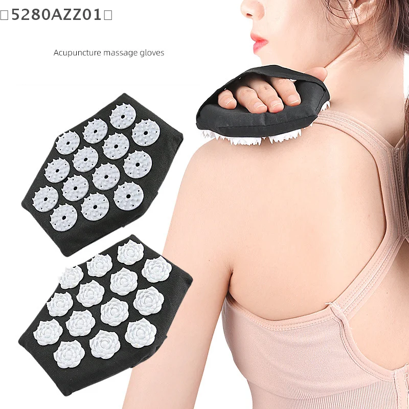 Acupressure Body Massage Mat Acupuncture Sensation Reflexology Plate Massage Pad Arm Body Massage Glove