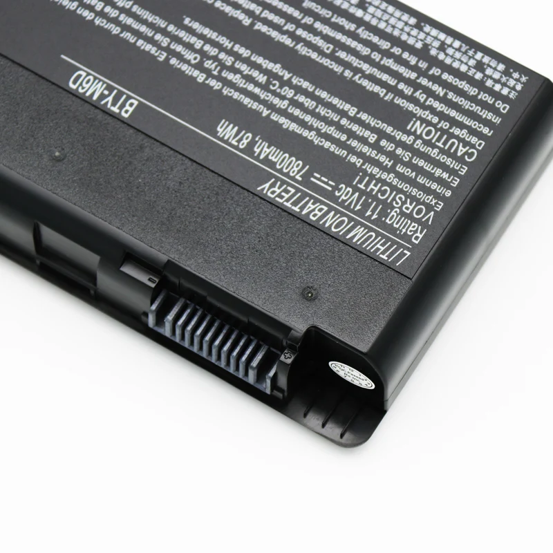 Imagem -04 - Csmhy Real 7800mah Bty-m6d Bateria do Portátil para Msi Gt60 Gt70 Gx780r Gx680 Gx780 Gt780r Gt660r Gt663r Gx660 Gt680r