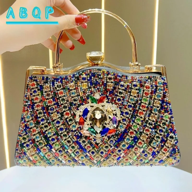 Evening Women's Bag Luxury Brand Diamond-encrusted Sparkling Dinner Party Women's Handbag Fashion Evening Shoulder Crossbody Bag