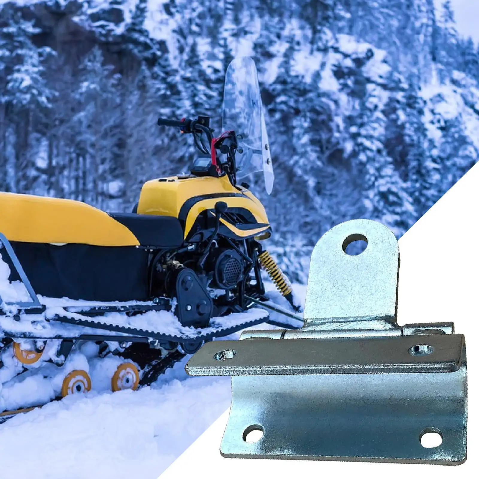 

Metal Snowmobile Towing Hitch Heavy Duty Bumper Hitch Replacement Accessory for Polaris Ski-doo Arctic Cat Yamaha Sled