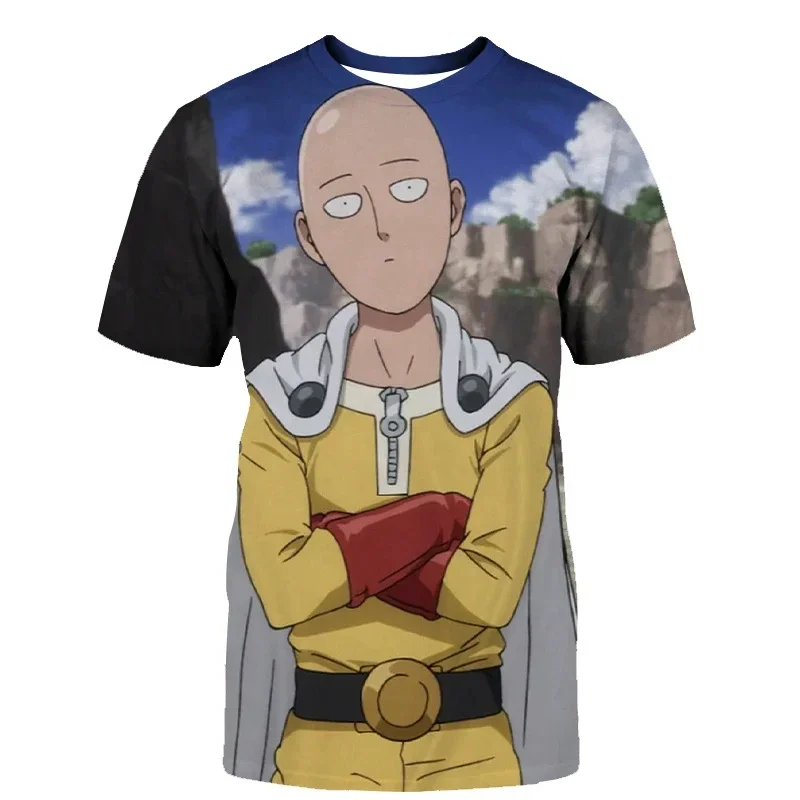 2024 Fashion New Anime ONE PUNCH MAN Summer Men/Women O-Neck 3D Printed T Shirt Casual Short Sleeve Oversized Tops Man Clothing