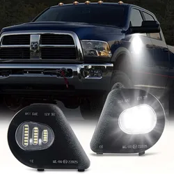 2pcs Led Side Mirror Puddle Light Side Marker Lamp for Dodge Ram 5500/4500 2011-2018 3500/2500 2010-2018 1500 2010-19 68302825AA