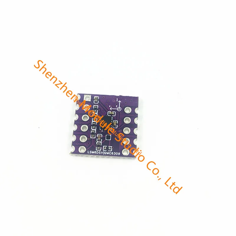 1 SZT. 3 SZT. Moduł czujnika 9-osiowego LSM6DSV, żyroskop i akcelerometr z magnetometrem QMC6309, interfejs komunikacyjny SPI i I2C — zdjęcie produktu 3