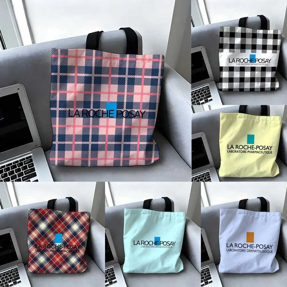 Sacs de rangement pour maquillage La Roche-Posay, sac à main décontracté pour femme, sac à poignée supérieure à porter sous le bras, sacs de shopping et de voyage pour femme